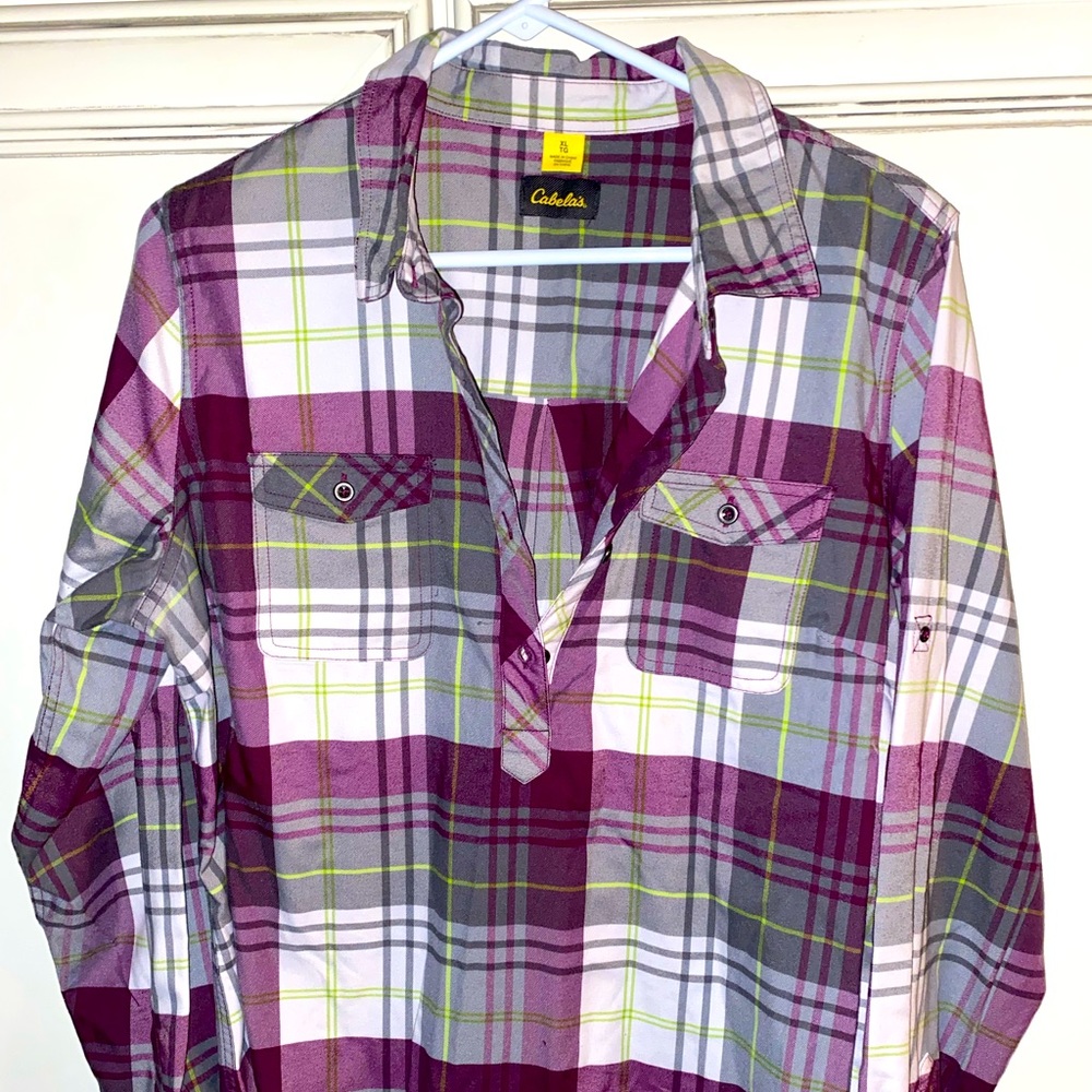 Women’s Cabelas XL flannel shirt